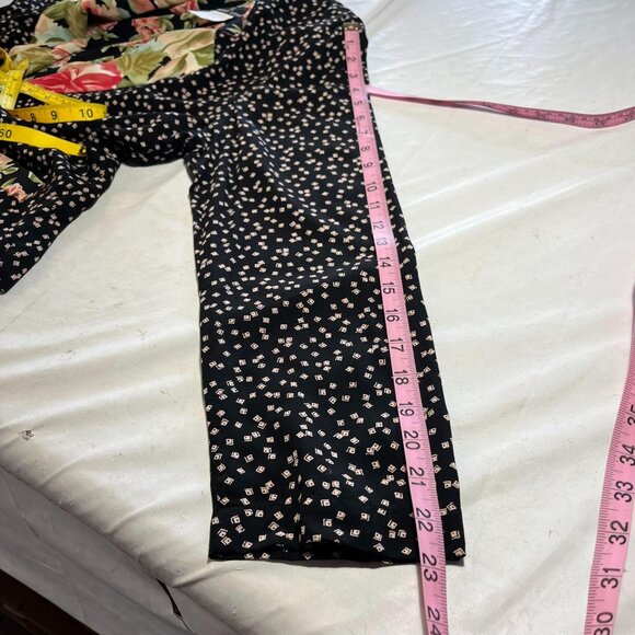 Carole Little Vintage Button Down Crop Blouse Jacket Art Deco Boho Hippie Size 8 - Picture 7 of 9